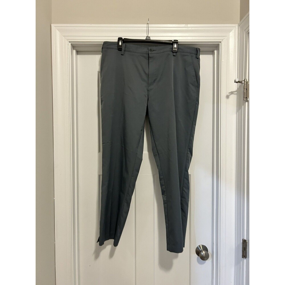 Adidas Golf Pants Performance Fabric Men’s Size 38X30 Gray Grey Pockets Straight